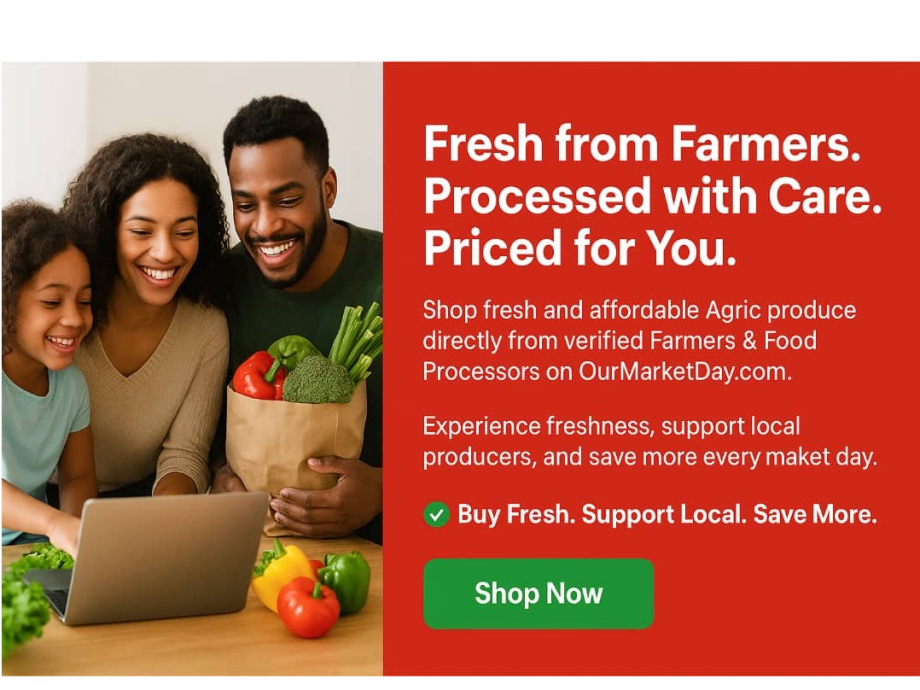 Fresh from Farmers. Processed with Care. Priced for You.
